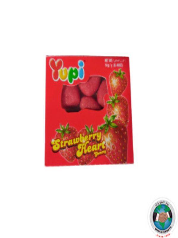 Strawberry heart candy