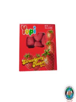 Strawberry heart candy
